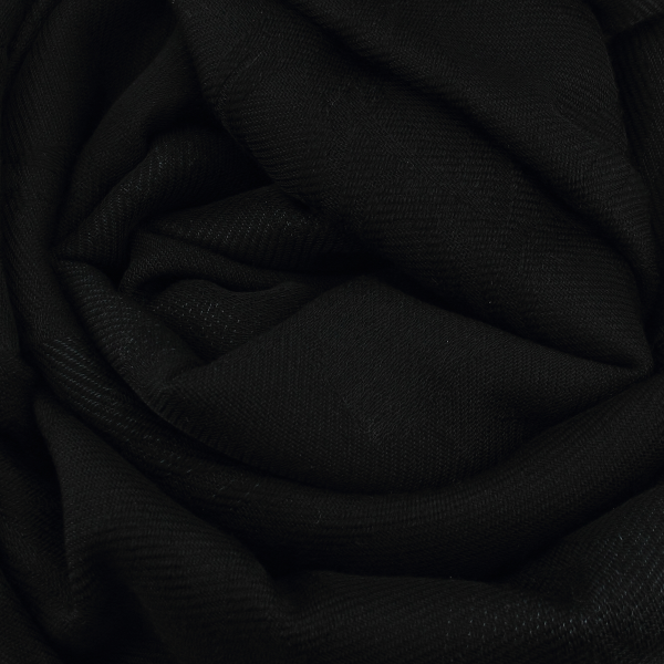 Extra-large-wool-rayon-cotton-silk-black-stole-Sentiment