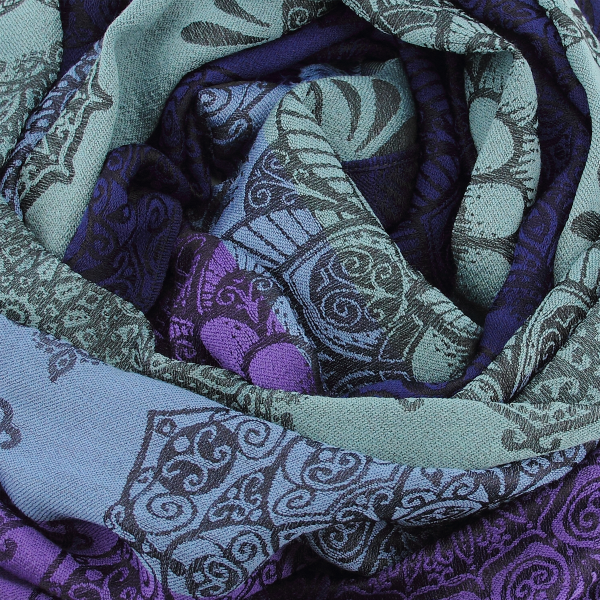 Blue-purple-wool-silk-women’s-stole-Mood