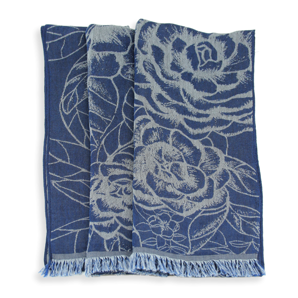 Women's-cashmere-cotton-silk-blue-jean's-stole-Ronsard