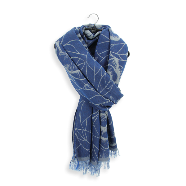 Women's-cashmere-cotton-silk-blue-jean's-stole-Ronsard