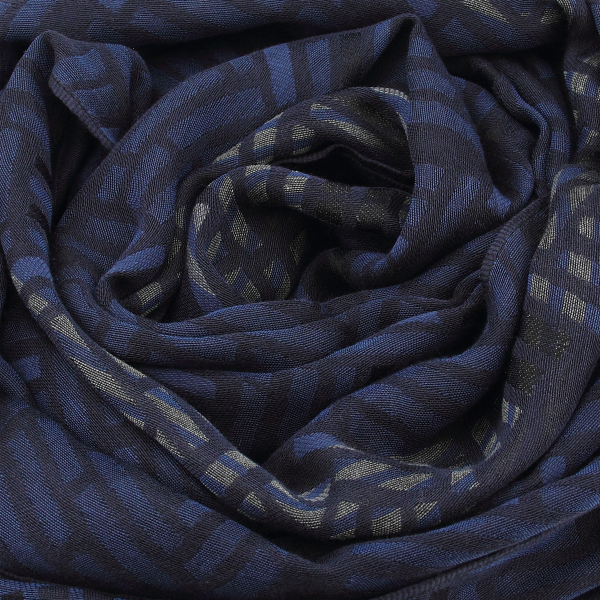 Navy-blue-silk-cashmere-Made-in-France-stole-Wand