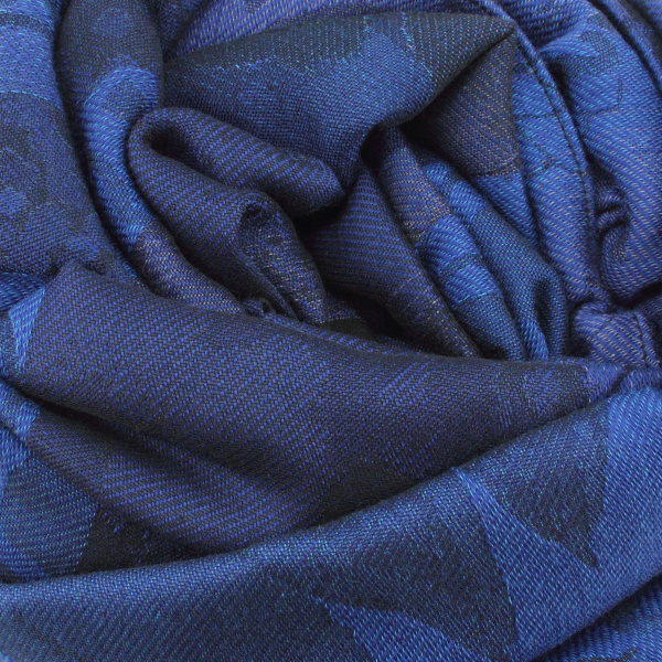 Extra-large-wool-rayon-cotton-silk-strong-blue-stole-Sentiment