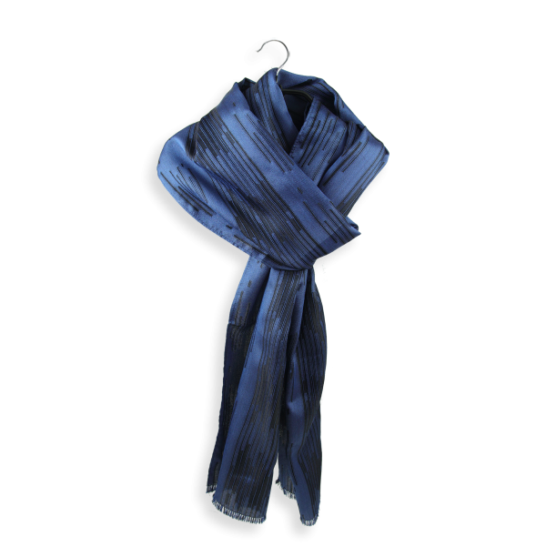 Men's-silk-scarf-blue-made-in-France-Vincent