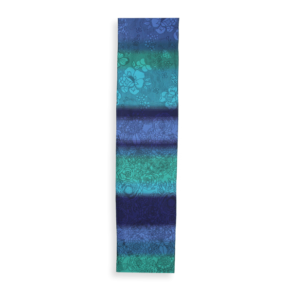 Blue-green-rayon-Merino wool-women’s-scarf-Style