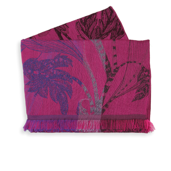 Pink-fuchsia-100% natural-women's-blend-stole-Venise