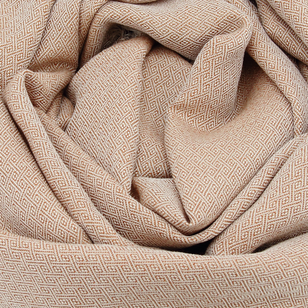 Caramel beige-unisex-wool-blend-scarf-Domino