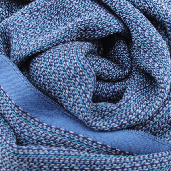 Denim blue-rayon-wool-men’s-scarf-Tweed
