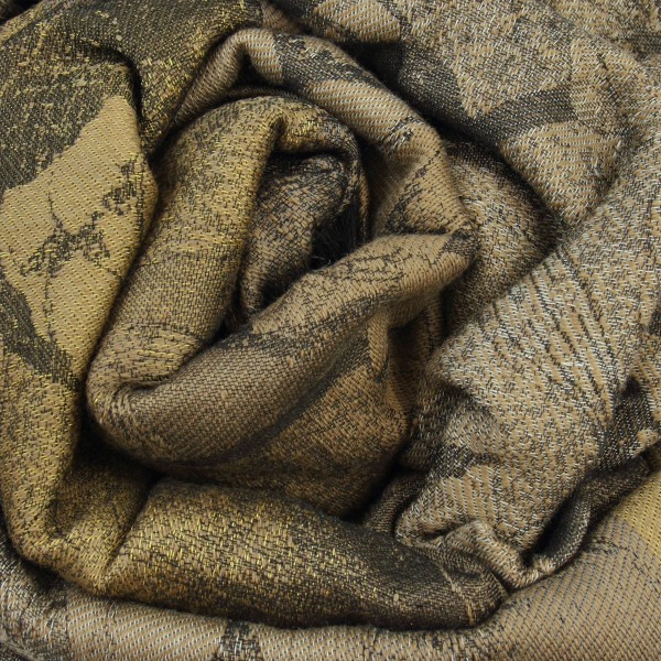 Scarf-women’s-wool-cotton-silk-beige-gold-Vienne