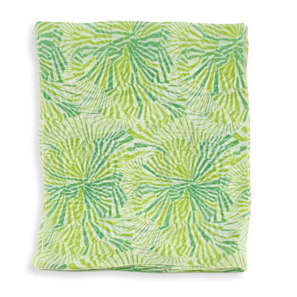 Green-women's-silk-scraf-printed-Mandala