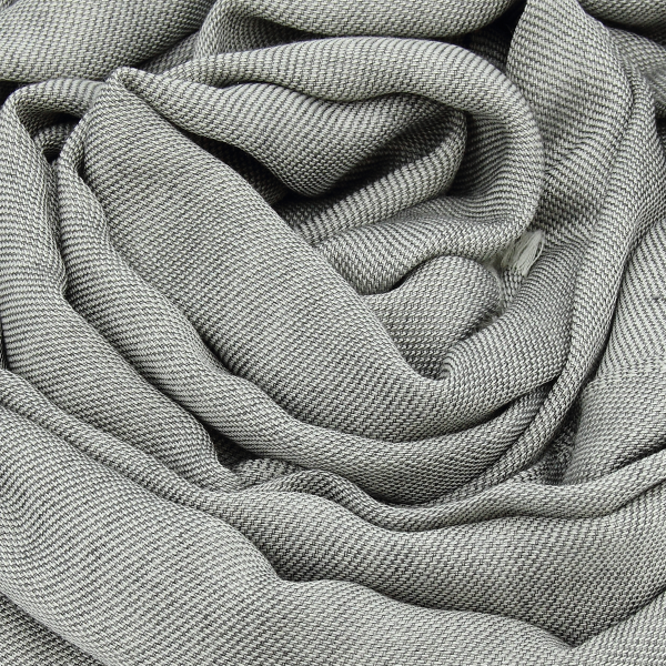 Grey-monochrome-cashmere-unisex-blend-stole-Tout doux