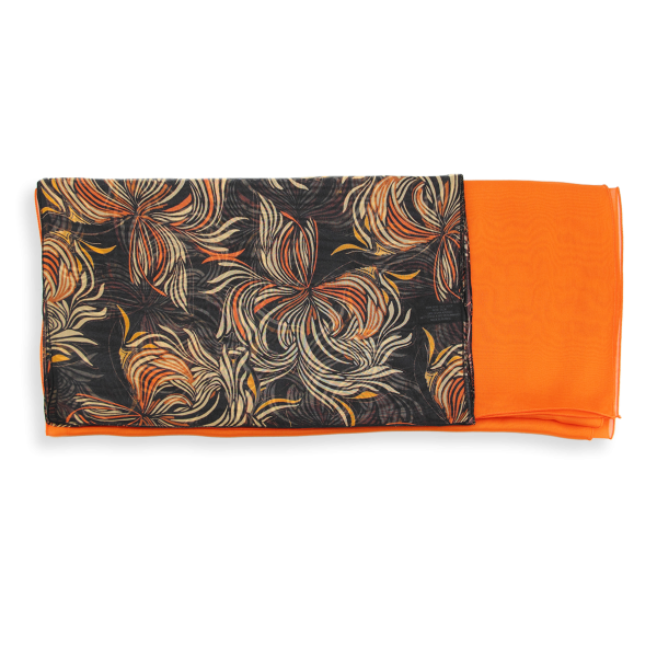 women's-silk-matching-printed-scarf-orange-Vision