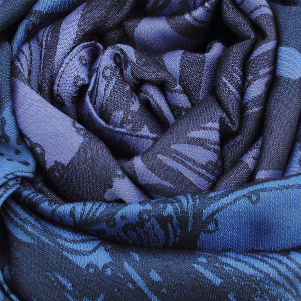 Passion-blue-mauve-silk-cotton-rayon-wool-women’s-stole