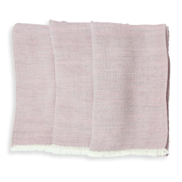 Old pink-monochrome-cashmere-mixed-blend-stole-Tout doux