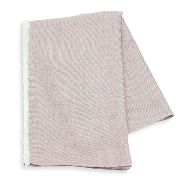 Old pink-monochrome-cashmere-mixed-blend-stole-Tout doux