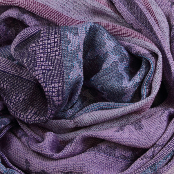 Pink-lavender-merino-wool-silk-women's-scarf-Arborescence