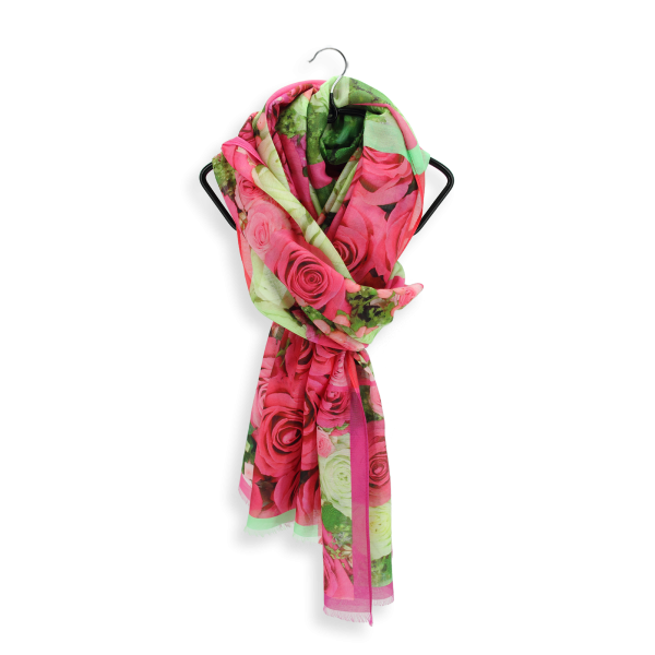 Women's-silk-cotton-pink-printed-stole-Roses