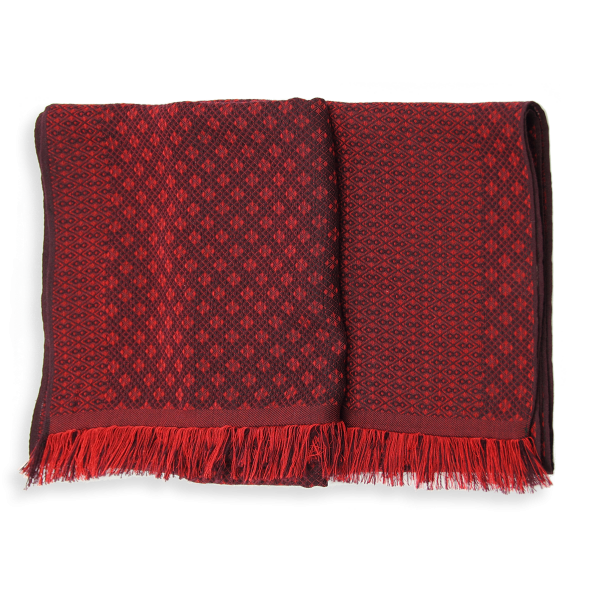 Red-silk-cashmere-cotton-men’s-scarf-Losange