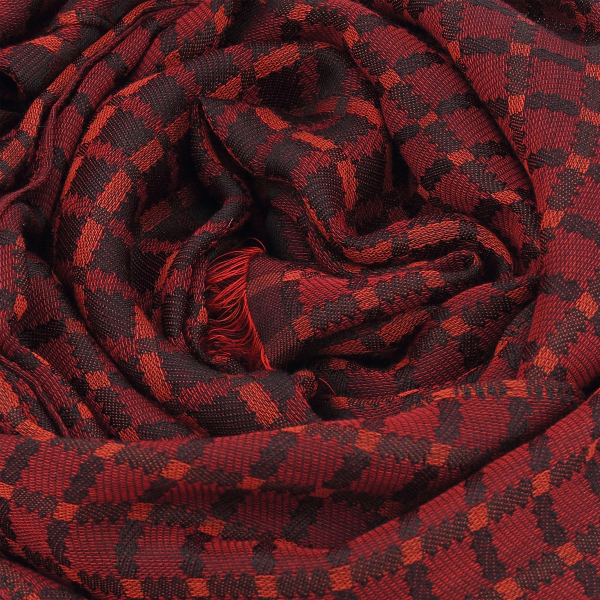 cashmere-coton-silk-man's-scarf-red-Manchester