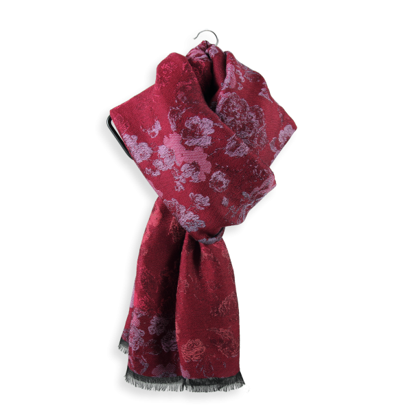 Red-rayon-cotton-wool-women’s-scarf-Florence