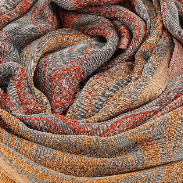 Rust-brown-wool-silk-women’s-scarf-Melodie