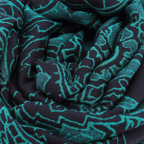 Navy-green-cashmere-women’s-scarf-Douceur