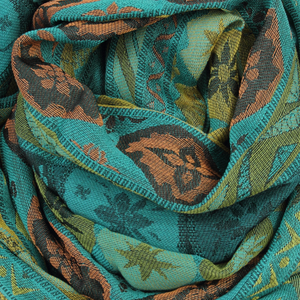 Green-women’s-wool-cotton-silk-scarf-Chanson